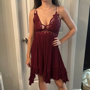 Red mini dress size small